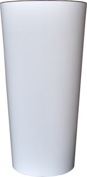 БОЛЬШОЙ ЦВЕТОЧНЫЙ ГОРШОК ВЫСОКИЙ ГОРШОК С ГЛЯНЦЕВОЙ ВСТАВКОЙ ДЛЯ САДА НА БАЛКОНЕ TUBUS SLIM