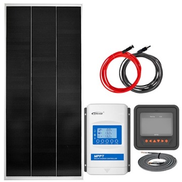 PANEL SŁONECZNY ZESTAW SOLARNY 170W + REGULATOR