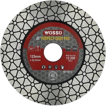 АЛМАЗНЫЙ диск 125 для РЕЗКИ под углом 45 градусов керамогранита PERFECT Gres PRO