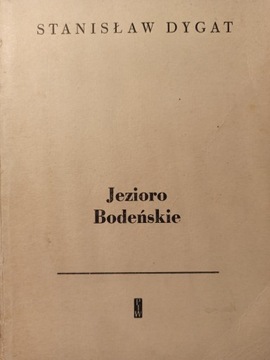 Jezioro Bodeńskie Stanisław Dygat 1959r.