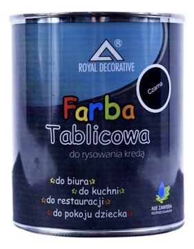 FARBA TABLICOWA Czarna Royal Decorative 0,75L