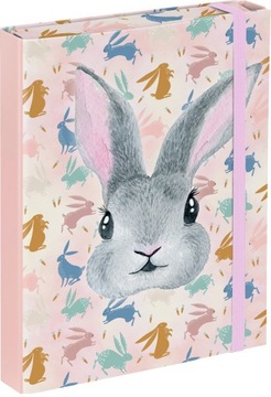 BAAGL Teczki na zeszyty szkolne A5 Bunny