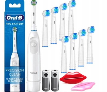 ELEKTRYCZNA SZCZOTECZKA ORAL-B DO ZĘBÓW + ZESTAW NASADKI BATERIE