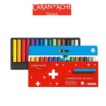 Kredki akwarelowe woskowe Swisscolor kartonowe