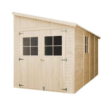 Drewniany domek 205x395cm - 8,1 m² 4 ścianami