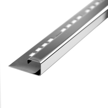 Listwa typu Q 10mmx10mm STAL połysk (lustro) 250cm