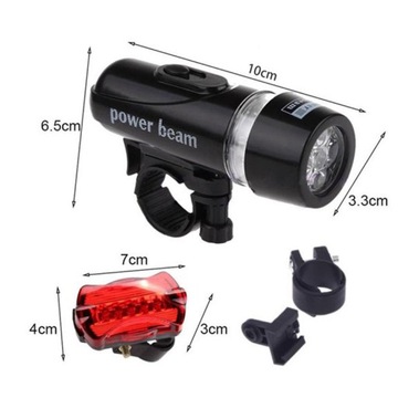 НАБОР СВЕТОДИОДНЫХ ВЕЛОСИПЕДНЫХ ФОНАРОВ ПЕРЕДНИХ И ЗАДНИХ ДЛЯ ВЕЛОСИПЕДА + USB-ФАРЫ ДЛЯ ВЕЛОСИПЕДА