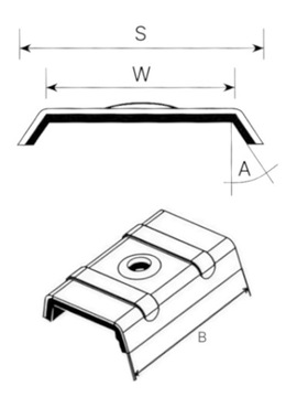 Kalota 41mm do płyty warstwowej RAL7016