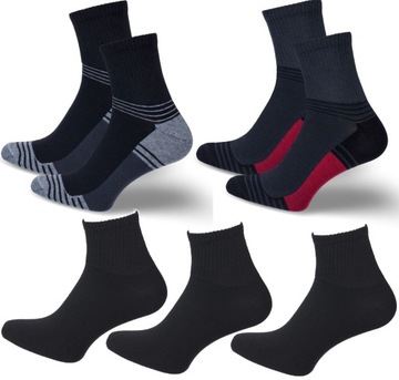 5x SKARPETY SPORTOWE MĘSKIE BAWEŁNA MILENA 41-43