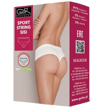 Sport String Gatta SISI L Czarny