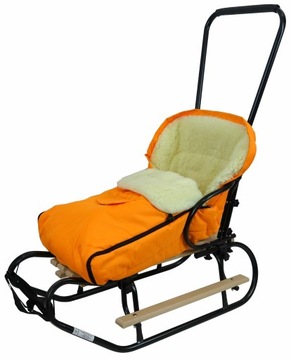 POLSKIE SANKI + OPARCIE + PODNÓŻKI + PCHACZ + ŚPIWÓR