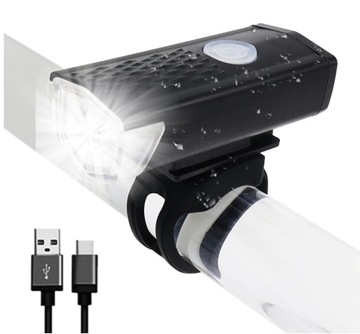 Комплект светодиодных велосипедных фонарей Задний передний USB 2 шт.