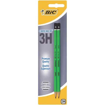 Ołówek BIC Criterium 550 3H - opakowanie 2 szt.