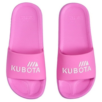 KLAPKI BASIC MĘSKIE 37 RÓŻOWE MALINOWE GUMOWE KUBOTA LEKKIE 37