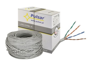 Skrętka komputerowa U/UTP cat 5e UTP Pulsar PU-NC200 kat 5e 305m wewnętrzna