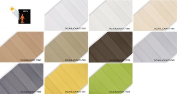 Образцы ткани для жалюзи плиссе, 100% BLACKOUT