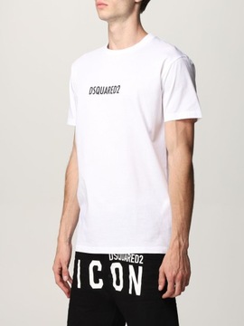 DSQUARED2 męski t-shirt ITALY WHITE koszulka L