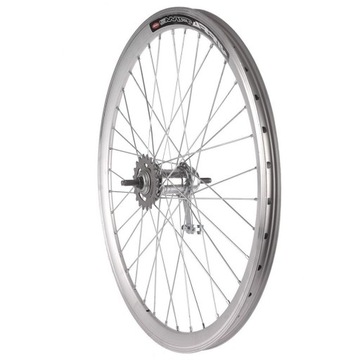 КОЛЕСО 28 ЗАДНЕЕ ТОРПЕДО КОНУС СЕРЕБРЯНЫЙ ЧЕШСКИЙ ОБОД