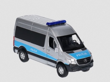 Модель WELLY Auto 1:34 Mercedes-Benz Sprinter Panel Van ПОЛИЦИЯ