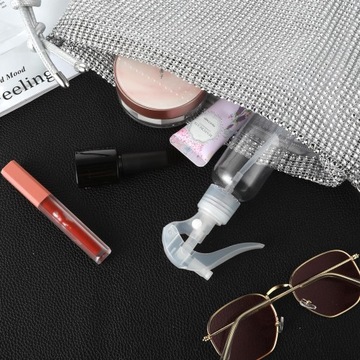 2 пары маленьких бутылочек с распылителем, 3,5 унции/100 мл, пластиковый флакон с лаком для волос, прозрачный