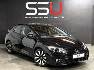 Honda Civic IX Hatchback 5d Facelifting 1.4 i-VTEC 100KM 2016 Honda Civic 1.4 16V 100 KM Elegance Kamera Nawigacja LED ALU Gwarancja SSU, zdjęcie 1