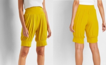 BONPRIX _DYI DYC ZÓŁTE BERMUDY ALLADYNKI _/ 36