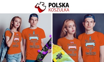 KOSZULKI T-SHIRT DLA PAR NAJLEPSZA DZIEWCZYNA I CHŁOPAK NA ŚWIECIE JAKOŚĆ