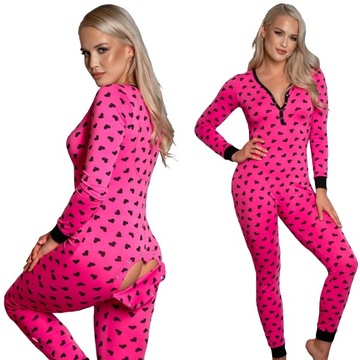 PIŻAMA KOMBINEZON ONESIE DO SPANIA Z KLAPKĄ SLEEPDO CANDY r.L
