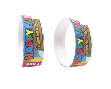 OPASKI NA RĘKĘ TYVEK 19mm 250 szt NADRUK FULLCOLOR
