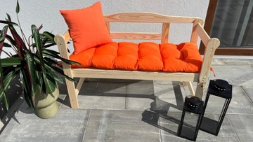 Poduszka ogrodowa fotel ławka POMARAŃCZ 150cm