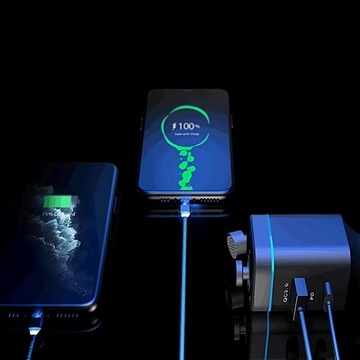 TRANSMITER BLUETOOTH AUDIO FM MP3 SZYBKA ŁADOWARKA USB SD LCD QC3.0 RGB