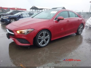 Mercedes CLA C118/X118 2020 Mercedes-Benz CLA 2020 r., 2,0L 4 MATIC 2.0 Benzyna 221KM