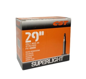 Dętka rowerowa SUPERLIGHT CST 29x1,90-2,35 FV presta 48mm CS121 BOX