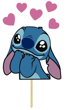 ТОППЕРЫ ТОПЕРЫ ДЛЯ ТОРТА ЧАШКИ УКРАШЕНИЯ ЛИЛО И СТИЧ СТИК СТИТЧ 8 шт.