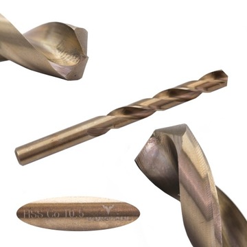 WIERTŁO DO METALU HSS-G KOBALTOWE fi 10.5 mm