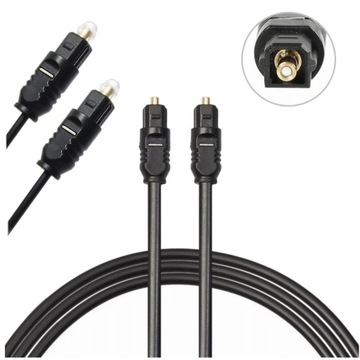 Kabel optyczny TOSLINK 1m audio