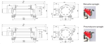 Гидравлическая лебедка Hammer HMW 6.8 PHT-ST 6,8 т.