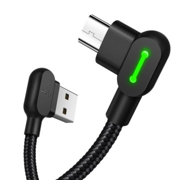 MCDODO FAST ANGLE LED microUSB КАБЕЛЬ 3М