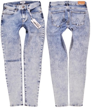 WRANGLER spodnie jeans HIGH RISE SKINNY _ W32 L32