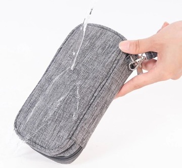 Дорожный органайзер для кабелей и зарядных устройств, сумка для электроники, серый чехол