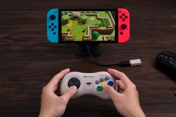 8BitDo M30 2.4G Белый Pad SEGA Mega Drive Mini Switch RPi