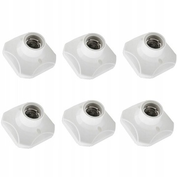 6x E27 Socket Light Oprawka Gniazda Żarówki
