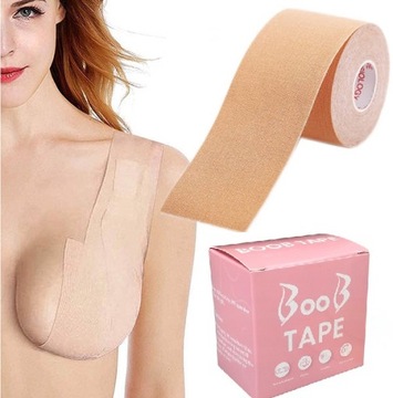 BOOB TAPE МОДЕЛИРУЮЩАЯ ЛЕНТА, ПОДНИМАЮЩАЯ ВЫРЕЗ ГРУДИ