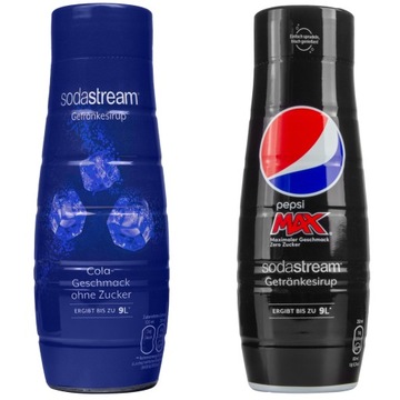 SYROPY SODASTREAM COLA ZERO+PEPSI MAX-ZERO KONCENTRAT Z NIEMIEC !!!