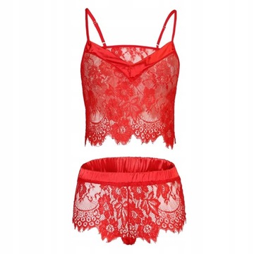 Lace Bra Panty Set Two Piece Babyoll