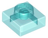 Lego 3024 płytka 1x1 trans light blue 10 szt NOWY