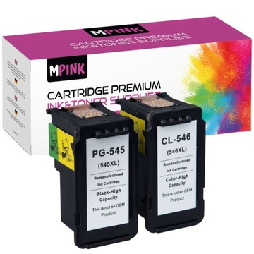 2x Tusz do Canon Pixma PG545 CL546 iP2850 MG2450 TS 3400 3440 3450 3150