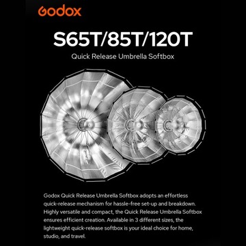 Быстросъемный зонт Godox S120T 120 см/47,2 дюйма