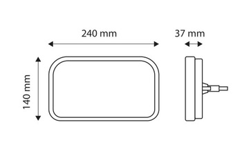Фонарь задний левый светодиодный TT.12513L