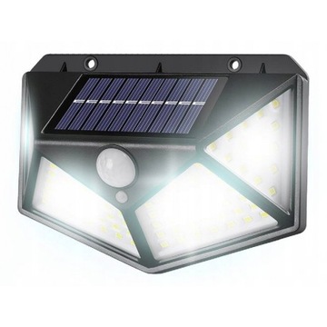 LAMPA SOLARNA Z CZUJNIKIEM ZMIERZCHU RUCHU 100 LED